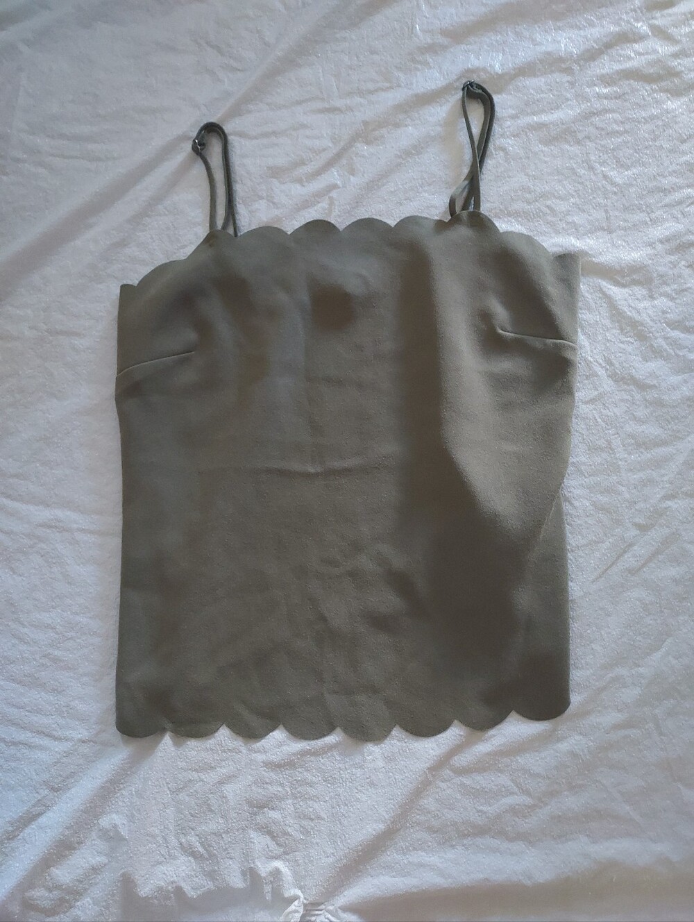 Banana Republic Olive Scalloped Camisole